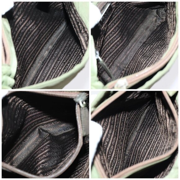 PRADA Hand Bag Nylon Khaki Auth - Picture 14 of 16